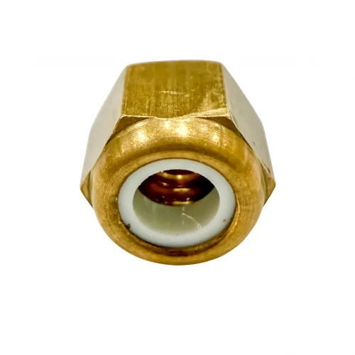 Selbstsichernde Sechskantmutter (nichtmetallischer Ring) M4 X 0,70 MESSING NYLSTOP®