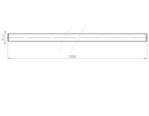 Gewindestange mit NF-Gewinde 1000mm DIN 975 5/8NF 18 GEWINDE Kl.8.8 weiß verzinkt